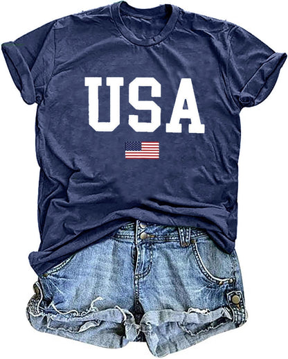 Women's Vintage Floral T Shirt Boho Wildflower Graphic Loose Tees Short Sleeve Casual Tops
