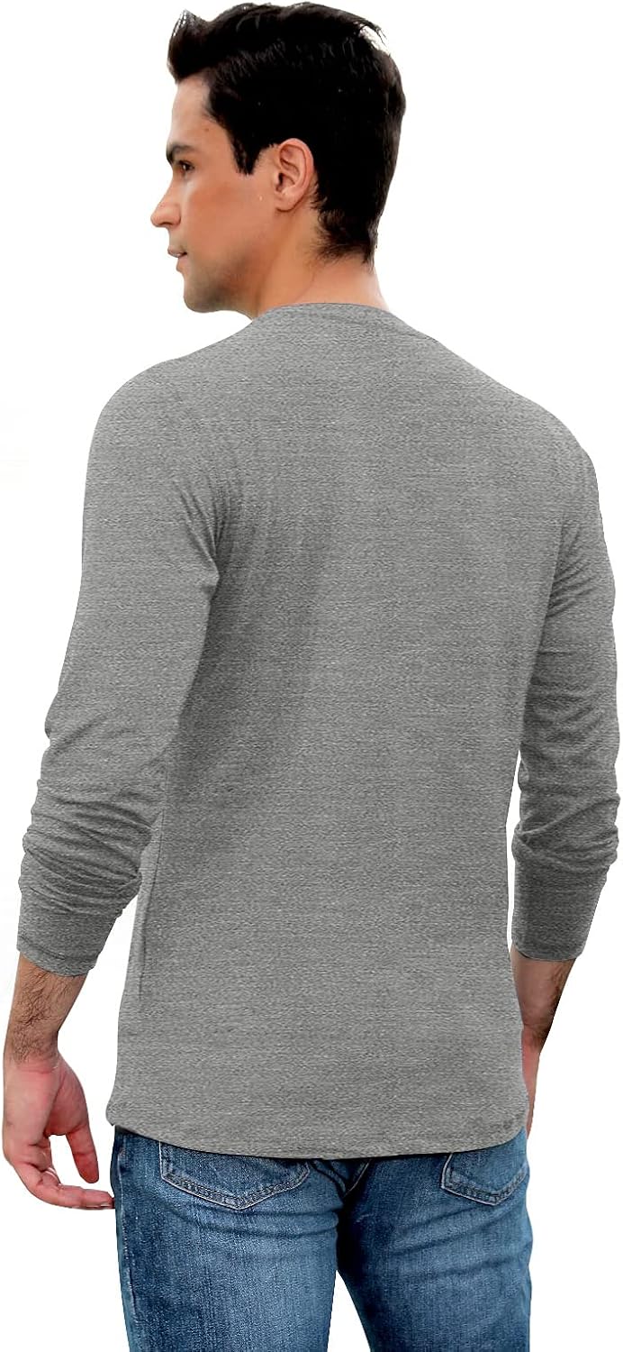 Sailwind Mens Henley Long Sleeve T-Shirt Cotton Casual Shirt