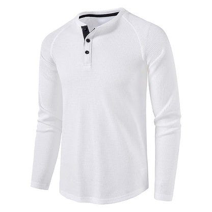 sandbank Men's Henley Casual T-Shirts Fashion Long Sleeve Shirt Lightweight Button T-Shirts