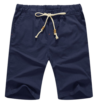 Sailwind Men’s Linen Shorts Casual Drawstring Summer Beach Shorts