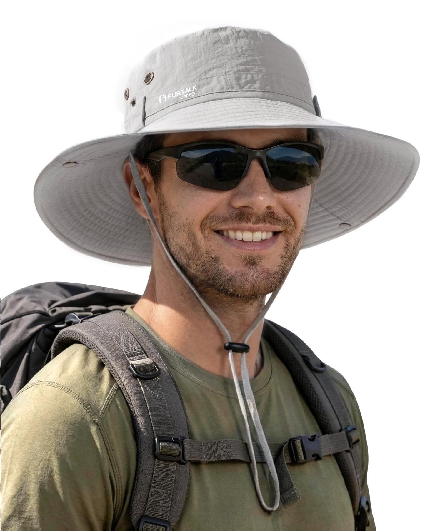 FURTALK Sun Hats for Men Fishing Hat UPF 80+ Foldable Wide Brim Outdoor Hiking Beach Summer Hats