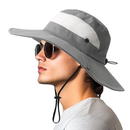 PFFY Sun Beach Hats for Women Men UV Protection Wide Brim Foldable Fishing Sun Bucket Hat Outdoor Essentials