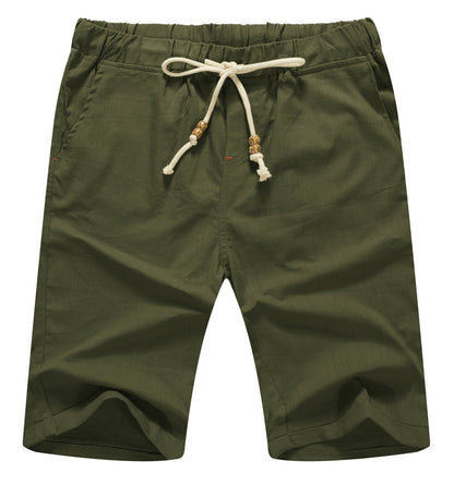 Sailwind Men’s Linen Shorts Casual Drawstring Summer Beach Shorts