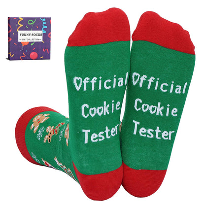 YEXIPO Funny Christmas Socks For Men Women Crew Socks Unisex Novelty Socks