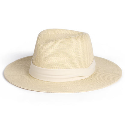FURTALK Womens Mens Wide Brim Straw Panama Hat Fedora Summer Beach Sun Hats UPF Straw Hat for Women