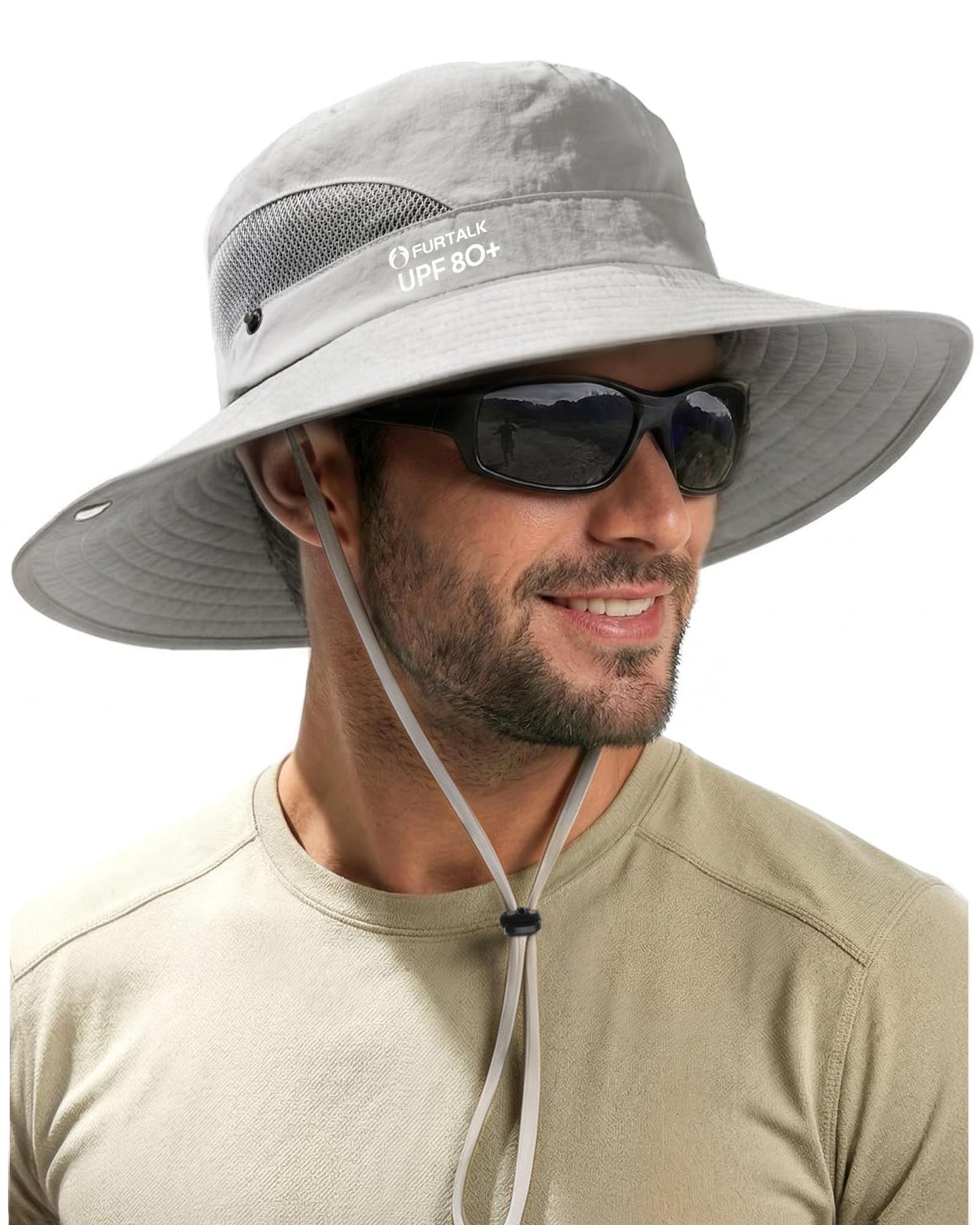 FURTALK Mens Bucket Sun Hat UPF 80+ Wide Brim Hiking Fishing Beach Outdoor Hats