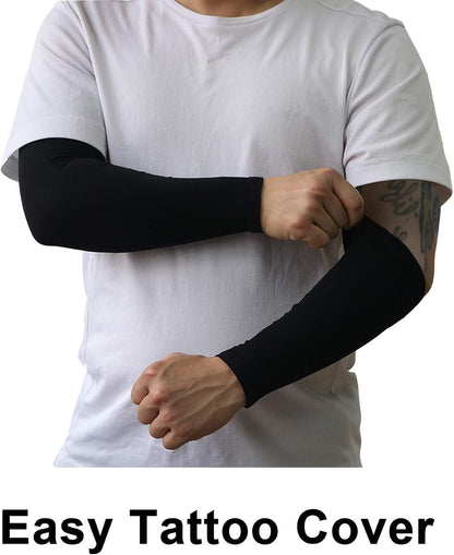 PFFY UV Protection Cooling Arm Sleeves for Men and Women UPF 50 Sun Sleeve