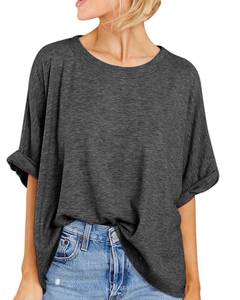 Women Oversized T-Shirt Summer Casual Short Sleeve Loose Tee Tops