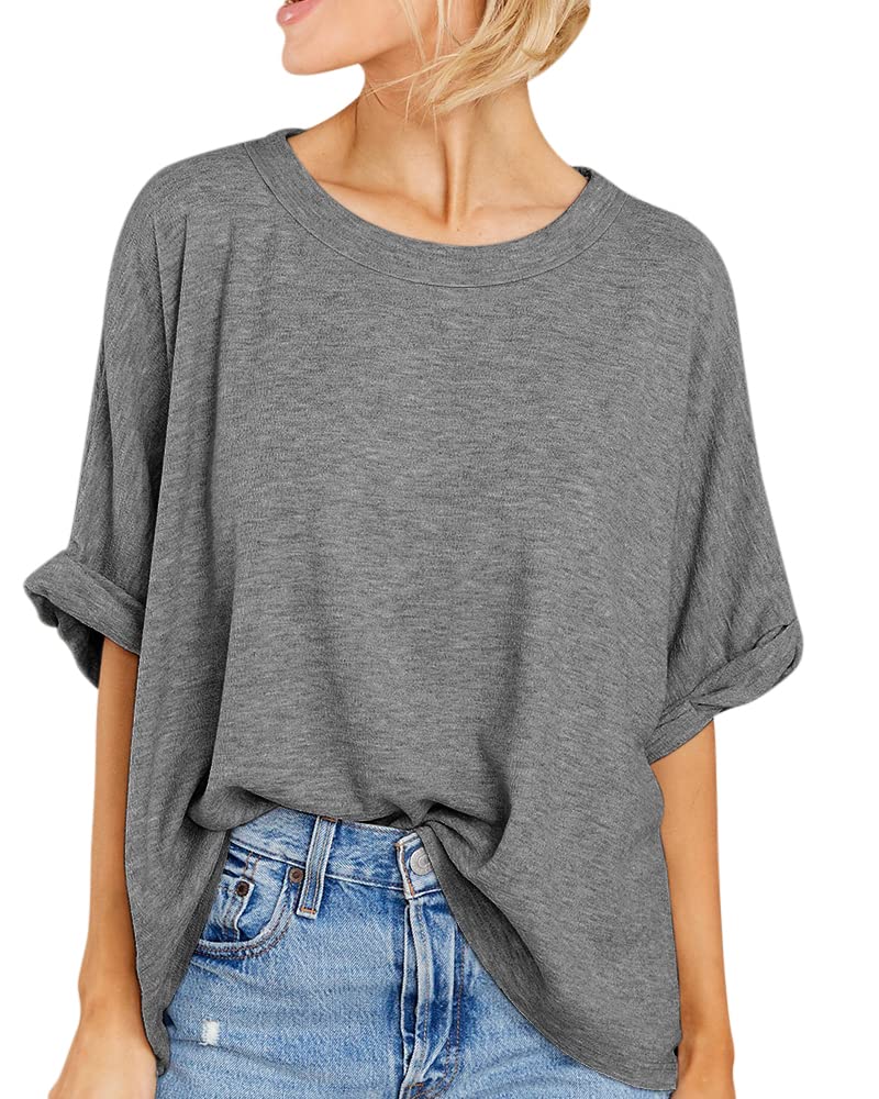 Women Oversized T-Shirt Summer Casual Short Sleeve Loose Tee Tops