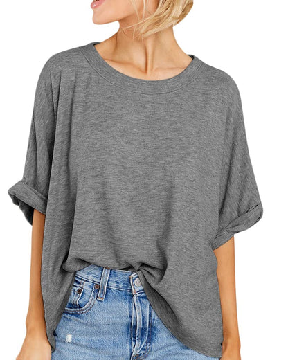 Women Oversized T-Shirt Summer Casual Short Sleeve Loose Tee Tops
