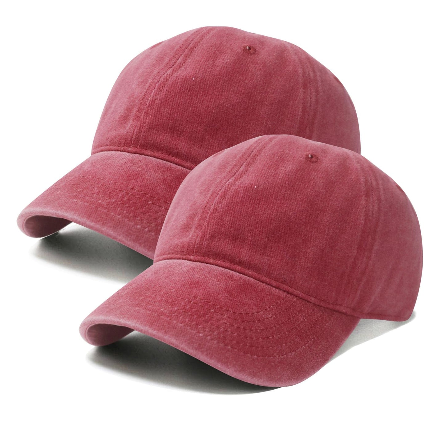 PFFY 2 Packs Vintage Washed Distressed Baseball Cap Golf Dad Hat for Men Women