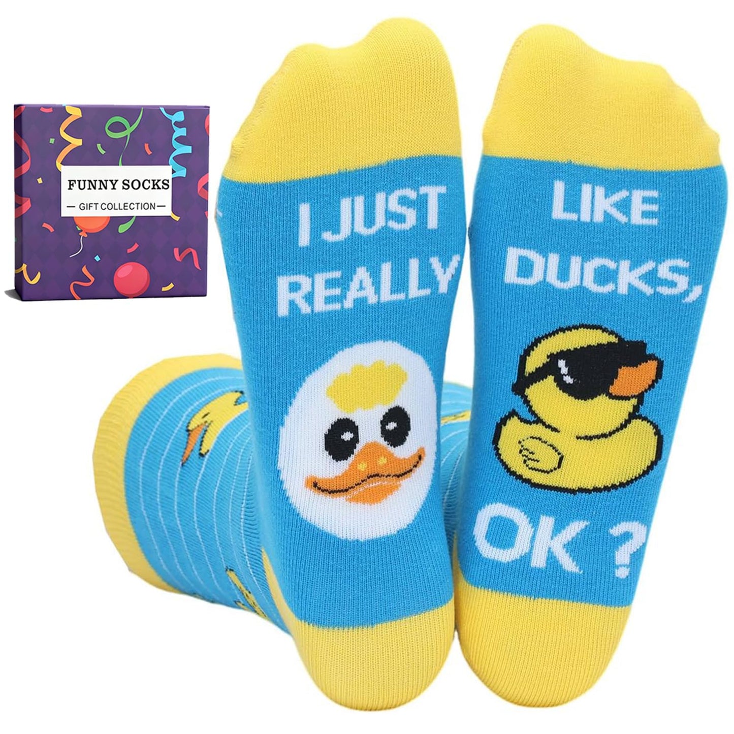YEXIPO Womens Funny Socks Novelty Crazy Cute Crew Socks Gifts for Animal Lovers