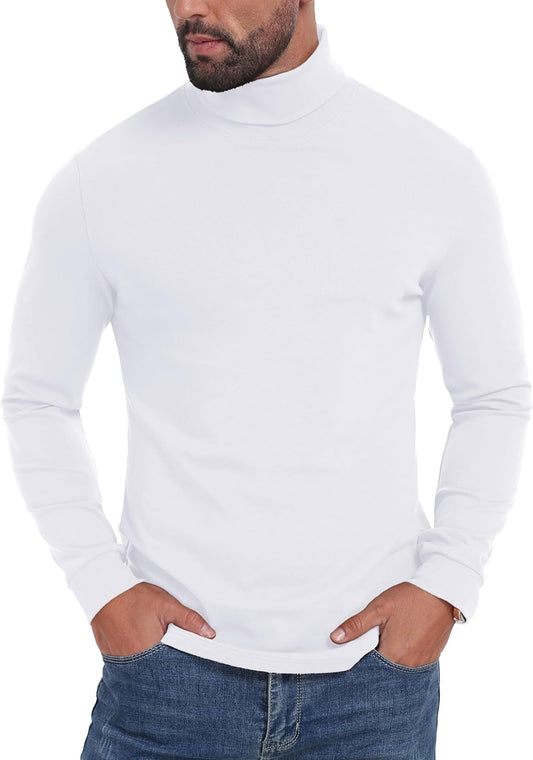 Sailwind Men's Lightweight Turtleneck Shirts Long Sleeve Thermal Pullover Sweater