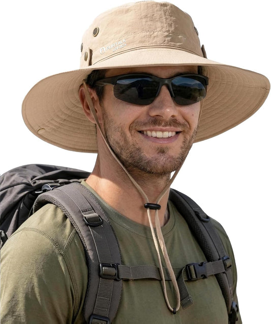 FURTALK Sun Hats for Men Fishing Hat UPF 80+ Foldable Wide Brim Outdoor Hiking Beach Summer Hats
