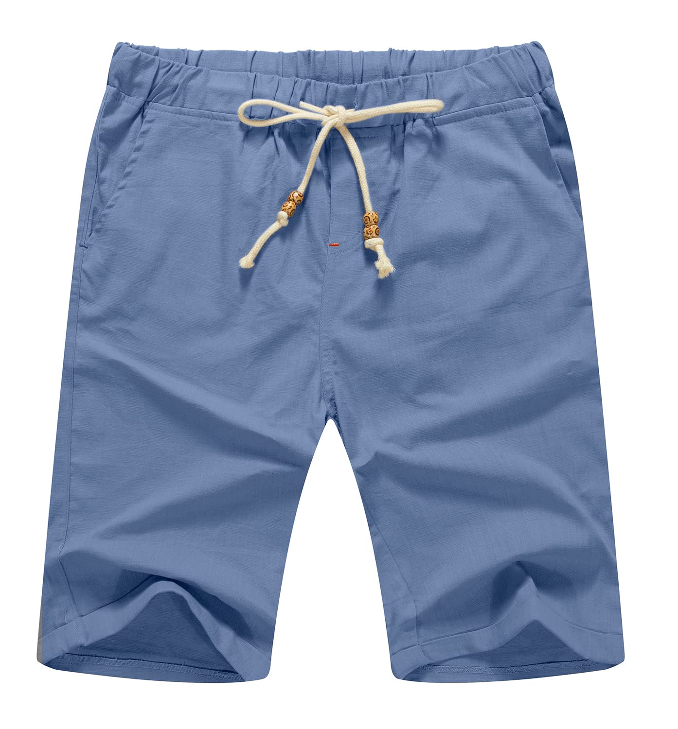 Sailwind Men’s Linen Shorts Casual Drawstring Summer Beach Shorts