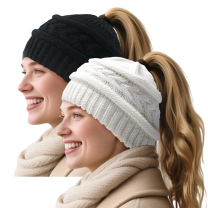 PFFY Beanie Hat for Women Winter Warm Knit Beanies Hats Skull Cap