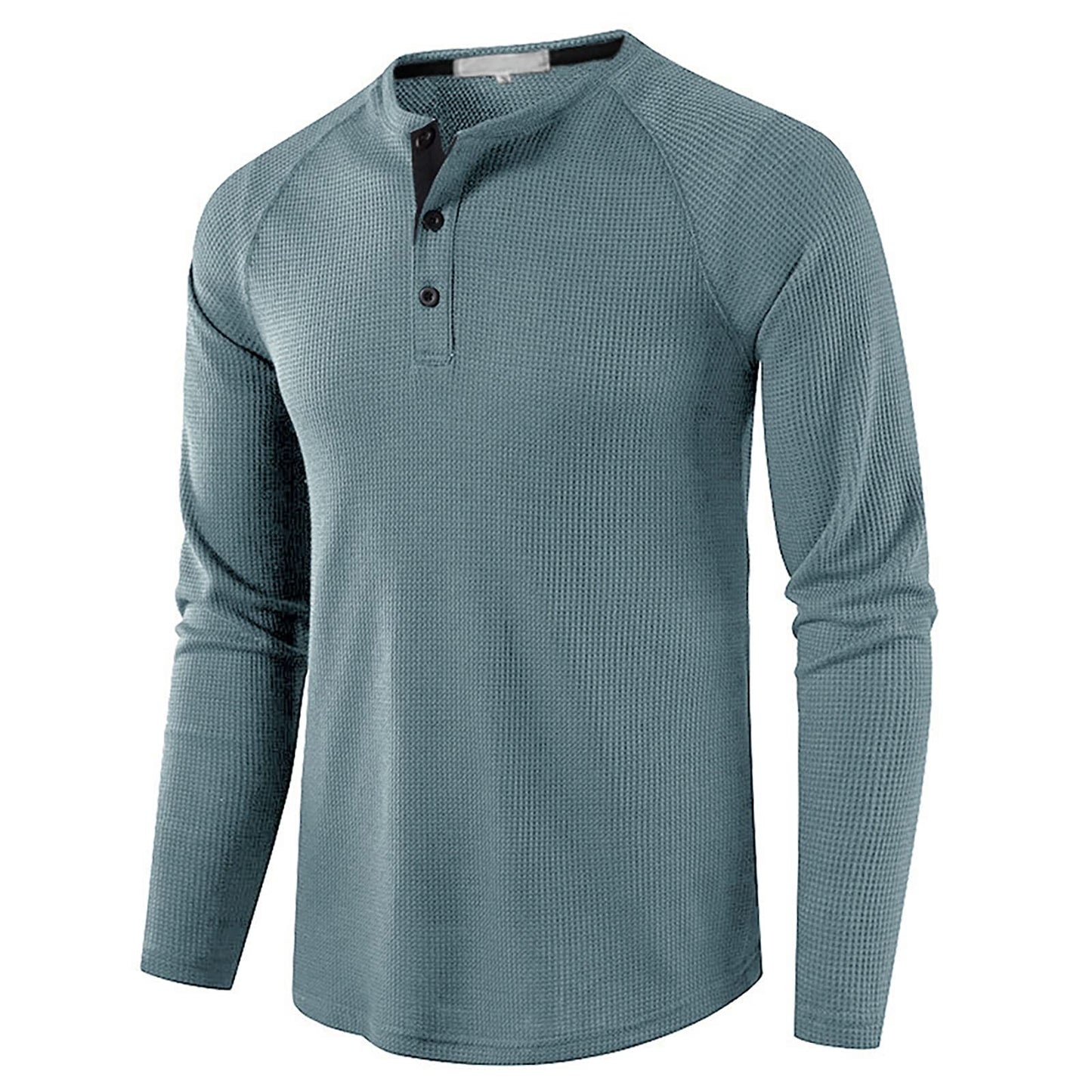 sandbank Men's Henley Casual T-Shirts Fashion Long Sleeve Shirt Lightweight Button T-Shirts