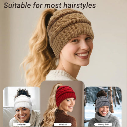 PFFY Beanie Hat for Women Winter Warm Knit Beanies Hats Skull Cap