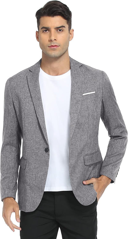 Sailwind Men's Casual Blazer Jackets Lightweight One Button Sports Coats Suit
