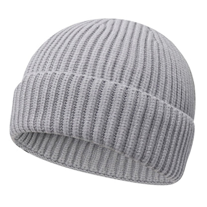 PFFY Trawler Short Fisherman Beanie Roll-up Edge Knit Cuff Beanies Winter Hats for Men Women