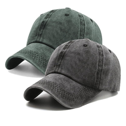 PFFY 2 Packs Vintage Washed Distressed Baseball Cap Golf Dad Hat for Men Women
