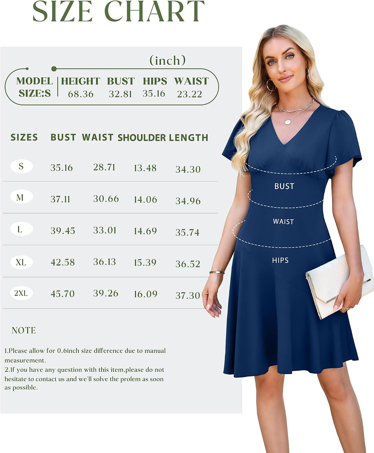 WEACZZY Casual Dresses for Women Flowy V Neck Ruffle Short Sleeves Flare Cocktail Party Dress Asymmetry Ruffle Hem