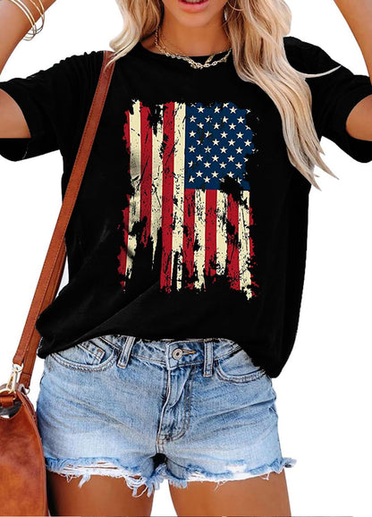 YEXIPO Womens Graphic Tees Short Sleeve Summer Tops Funny Letter Print Crew Neck Casual Loose Cute T Shirts