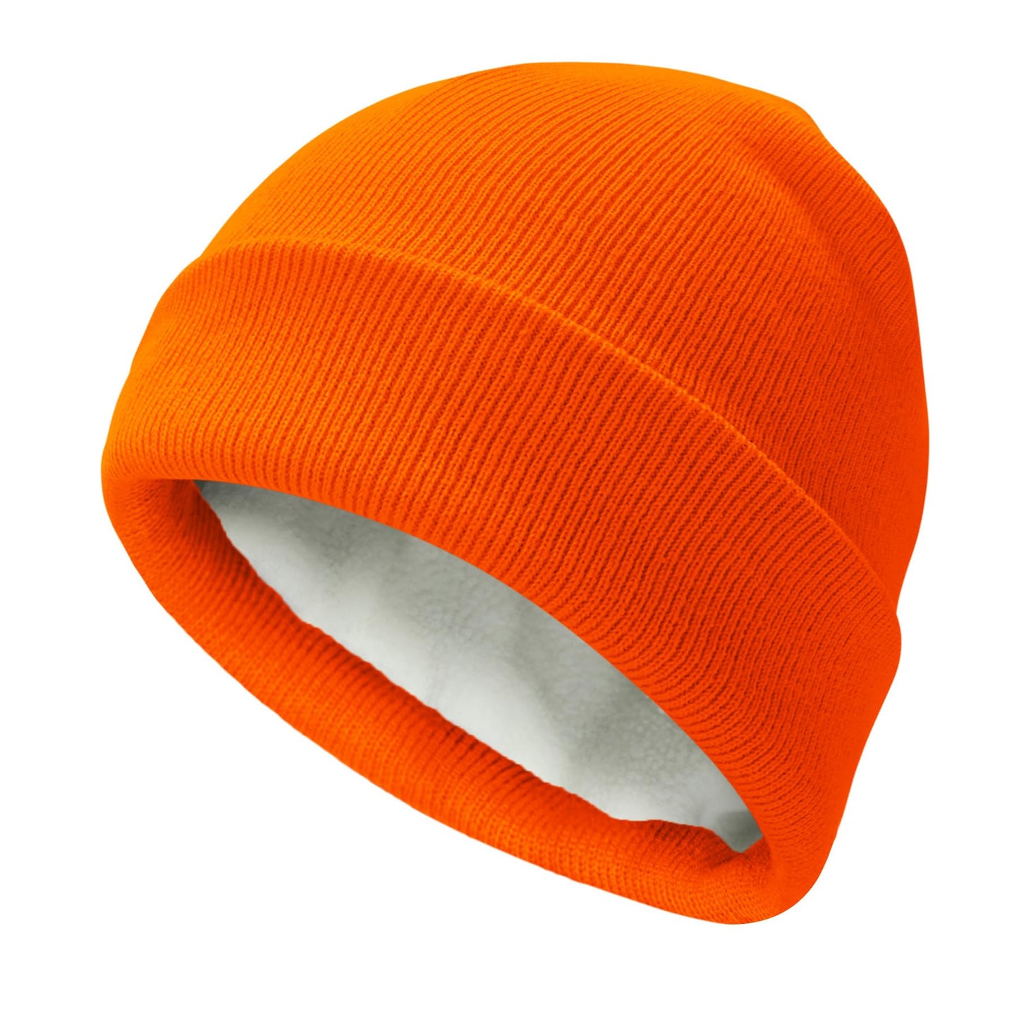 PFFY Beanie for Men Women Unisex Knit Cuffed Plain Winter Thick Lined Beanies Hats