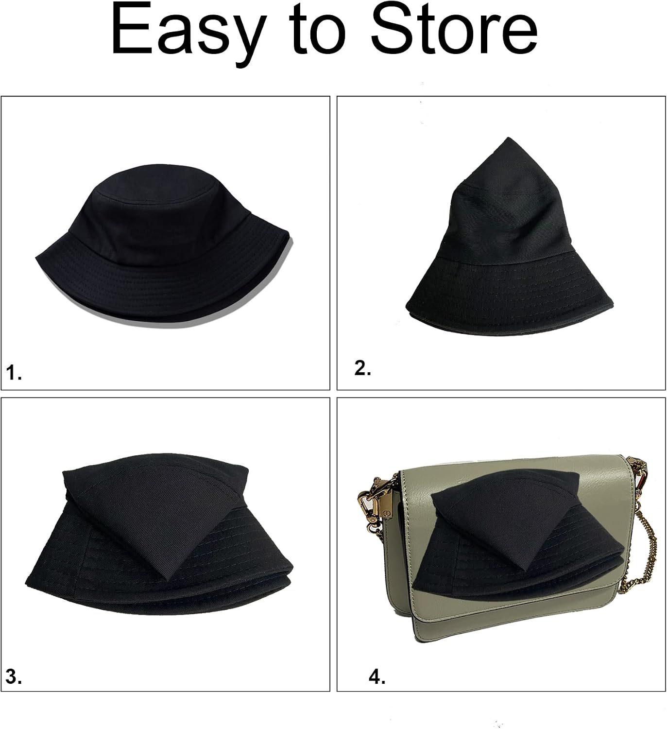 PFFY 2 Packs Bucket Hat for Women Men Cotton Hats Sun Beach Fishing Cap
