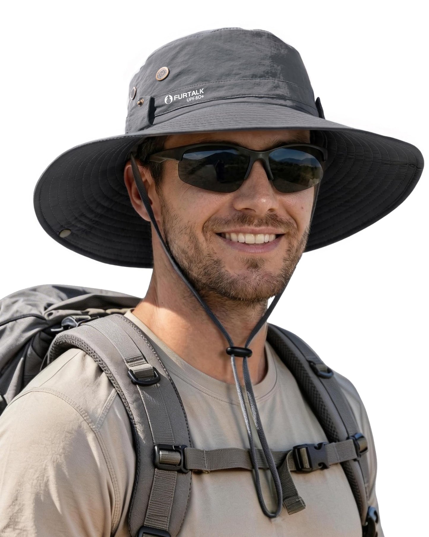 FURTALK Sun Hats for Men Fishing Hat UPF 80+ Foldable Wide Brim Outdoor Hiking Beach Summer Hats