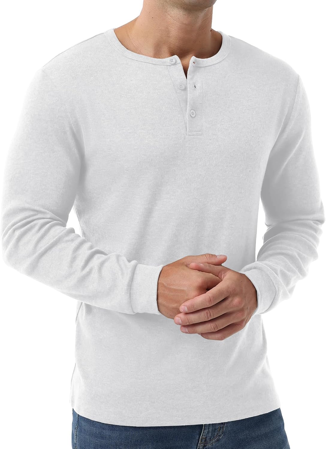 Sailwind Men's Henley Shirts Long Sleeve Button T-Shirt Casual Stylish Thermal Pullover Shirt