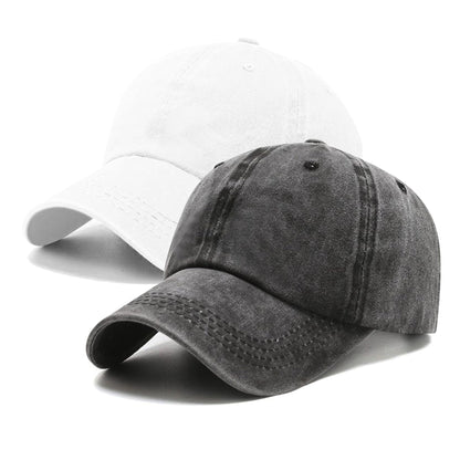 PFFY 2 Packs Vintage Washed Distressed Baseball Cap Golf Dad Hat for Men Women