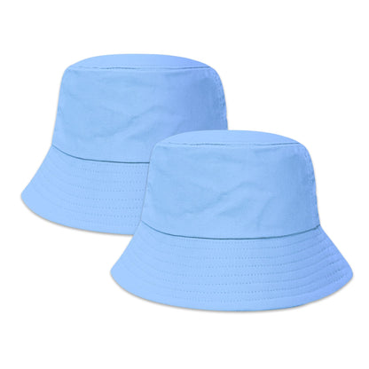 PFFY 2 Packs Bucket Hat for Women Men Cotton Hats Sun Beach Fishing Cap