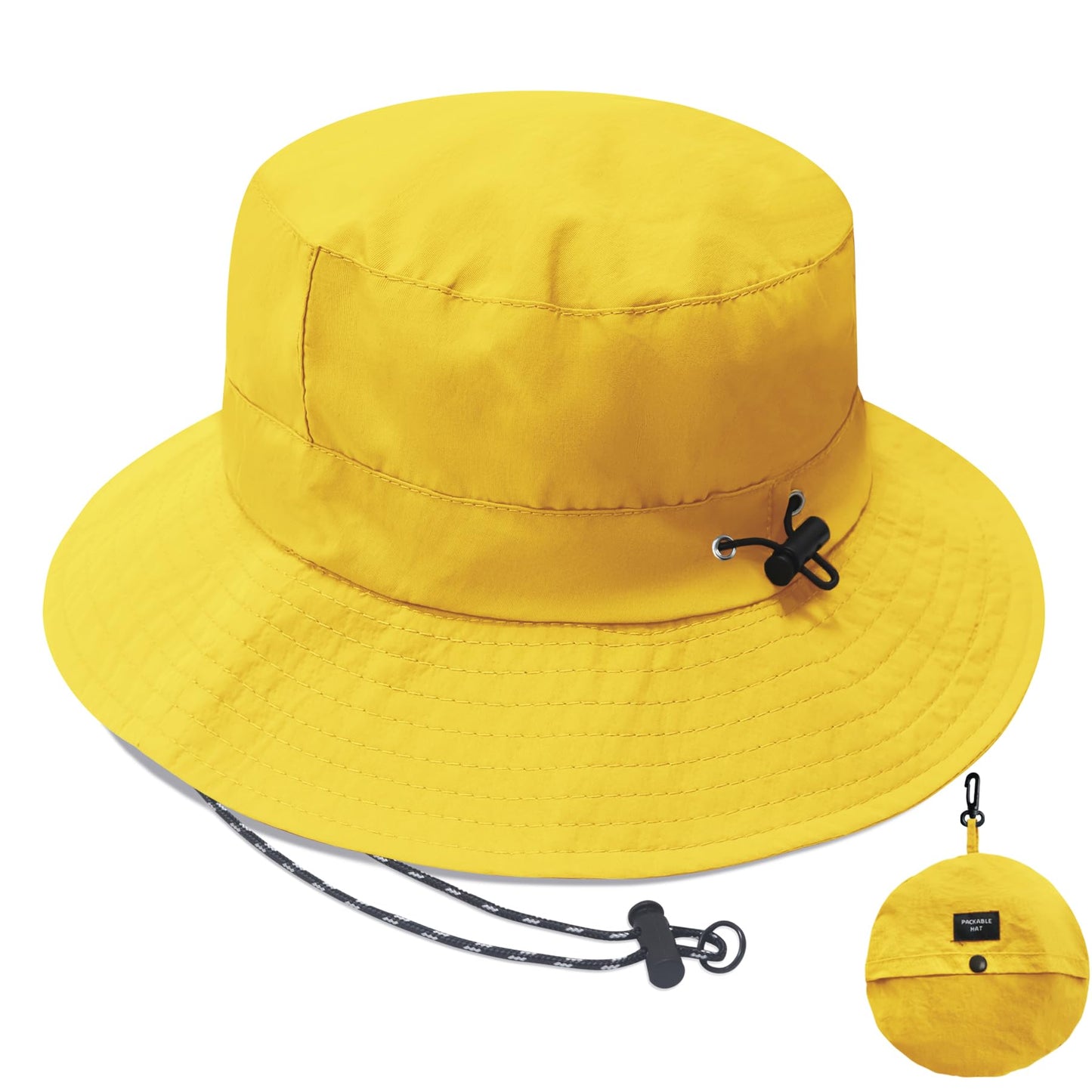 PFFY Waterproof Bucket Hat Rain Quick Dry Hats for Men Women Packable Sun Hat for Fishing Hiking Outdoors