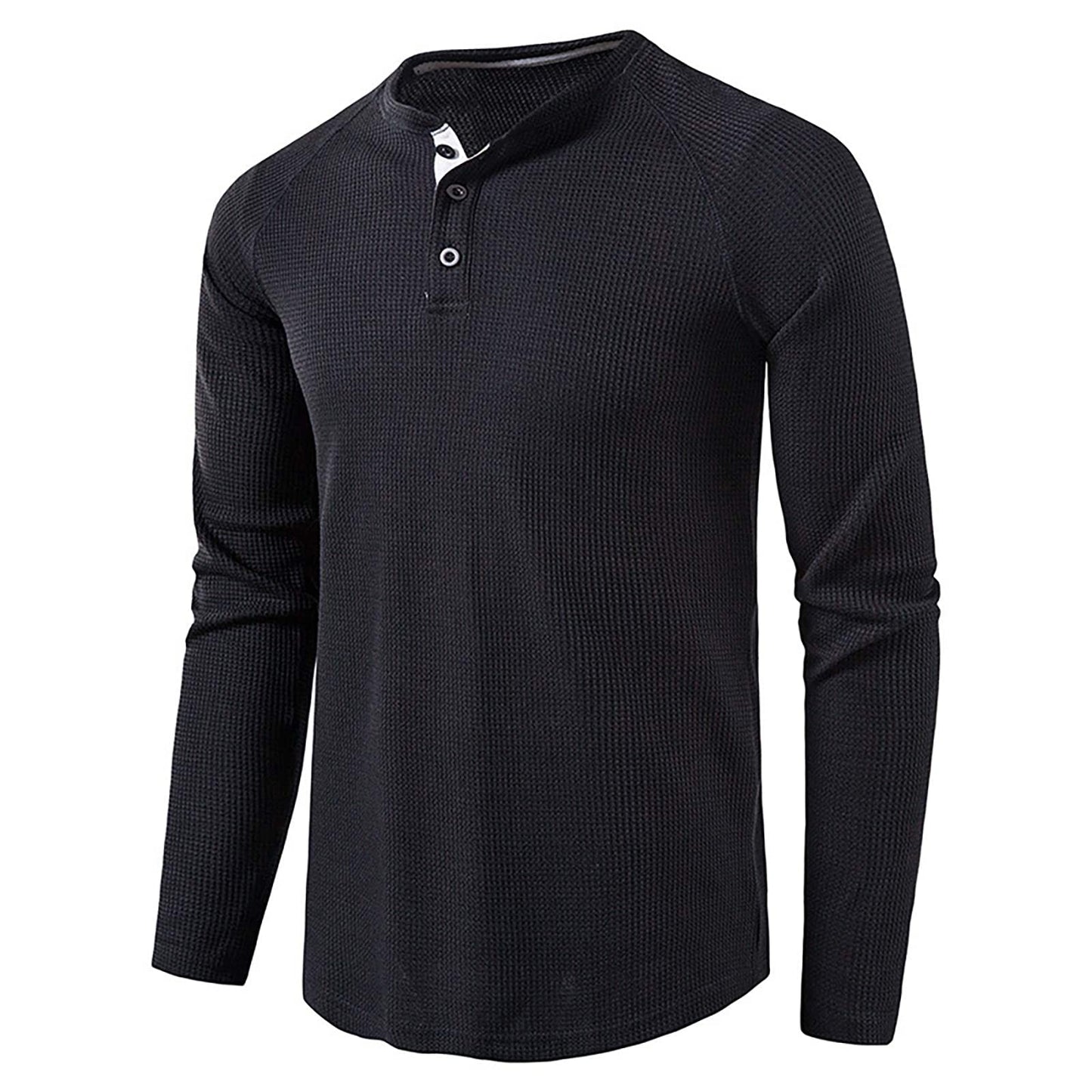 sandbank Men's Henley Casual T-Shirts Fashion Long Sleeve Shirt Lightweight Button T-Shirts