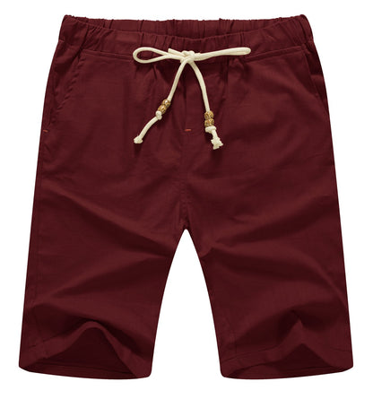 Sailwind Men’s Linen Shorts Casual Drawstring Summer Beach Shorts