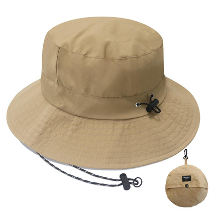 PFFY Waterproof Bucket Hat Rain Quick Dry Hats for Men Women Packable Sun Hat for Fishing Hiking Outdoors