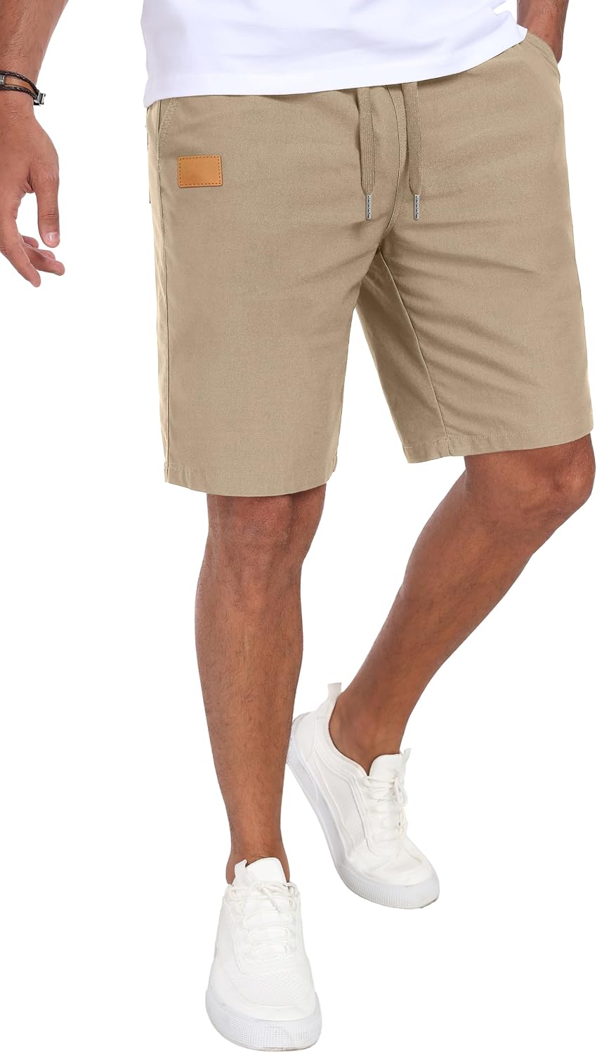 Sailwind Mens Casual Shorts Drawstring Summer Beach Elastic Waist Golf Shorts