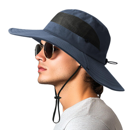 PFFY Sun Beach Hats for Women Men UV Protection Wide Brim Foldable Fishing Sun Bucket Hat Outdoor Essentials