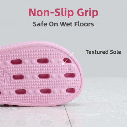 Shower Shoes for Men and Women,Non-Slip Quick-Dry Bath Slippers with Drain Holes,Lightweight Pool, Gym, Bathroom & College Dorm Sandals