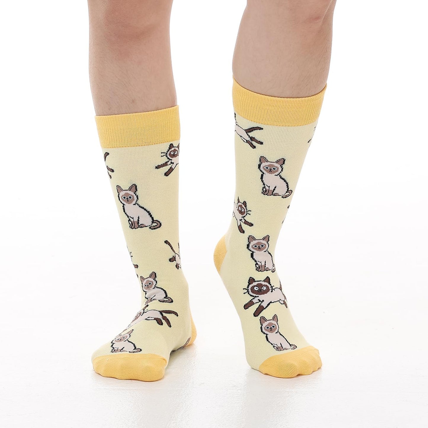 YEXIPO Womens Funny Socks Novelty Crazy Cute Crew Socks Gifts for Animal Lovers