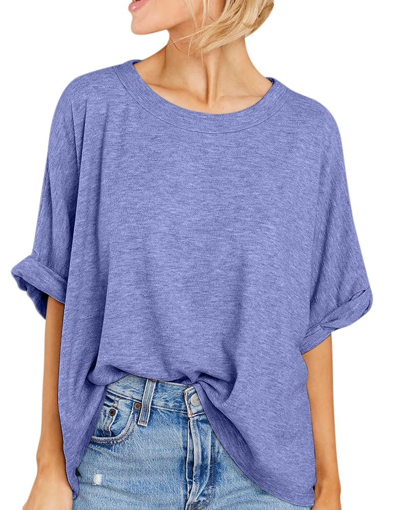 Women Oversized T-Shirt Summer Casual Short Sleeve Loose Tee Tops