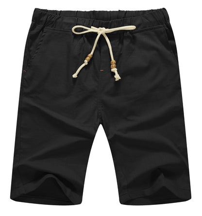 Sailwind Men’s Linen Shorts Casual Drawstring Summer Beach Shorts