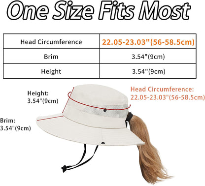 PFFY Sun Beach Hats for Women Men UV Protection Wide Brim Foldable Fishing Sun Bucket Hat Outdoor Essentials