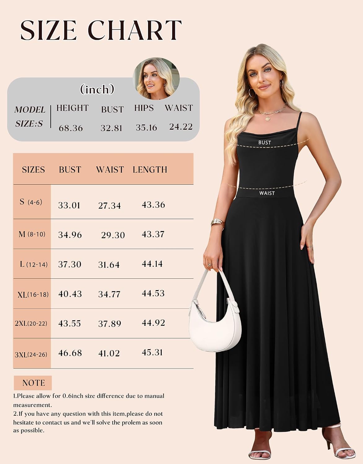 WEACZZY Cocktail Dresses for Women 2026 Spaghetti Strap Sundress Wedding Guest Maxi Dress