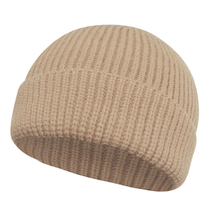 PFFY Trawler Short Fisherman Beanie Roll-up Edge Knit Cuff Beanies Winter Hats for Men Women