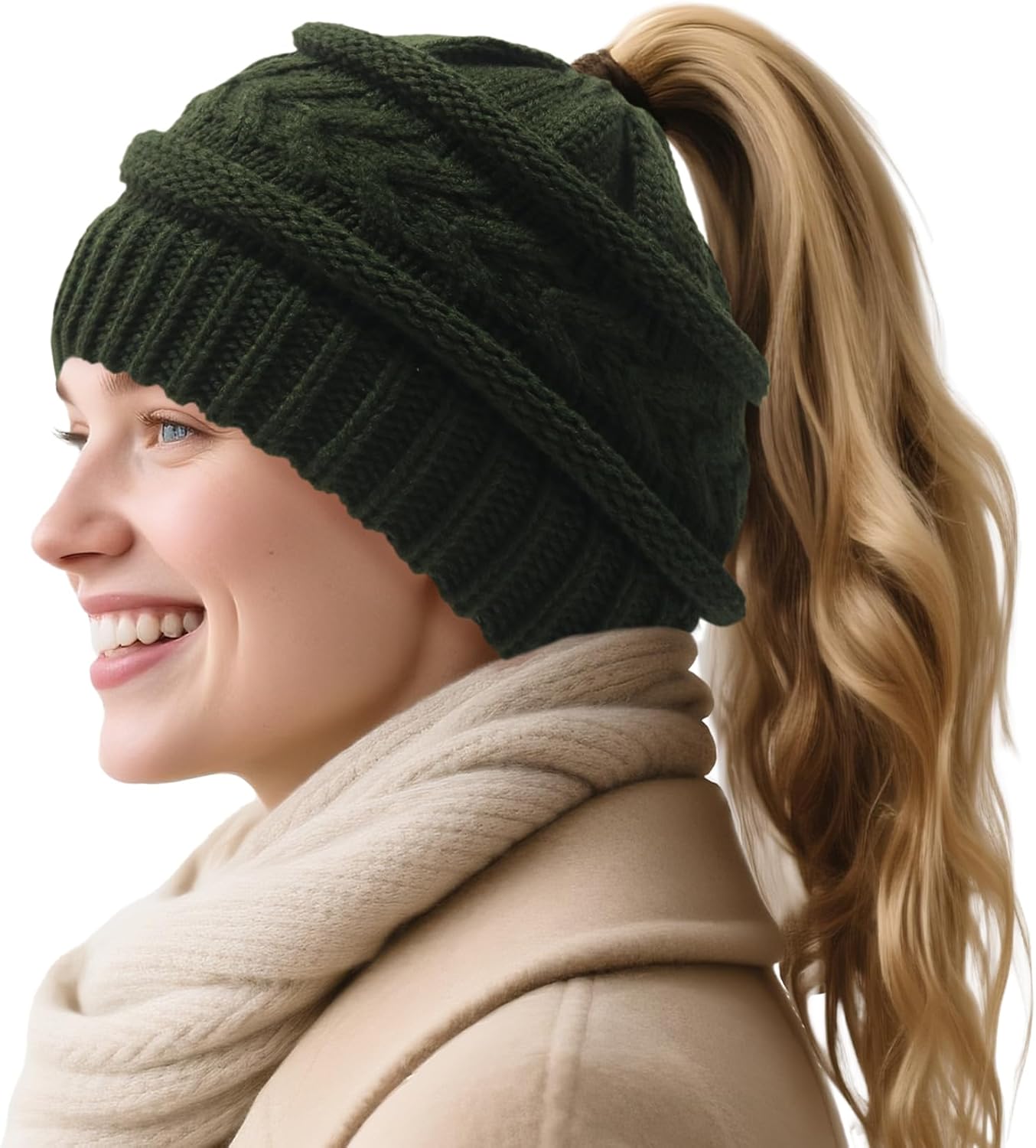 PFFY Beanie Hat for Women Winter Warm Knit Beanies Hats Skull Cap