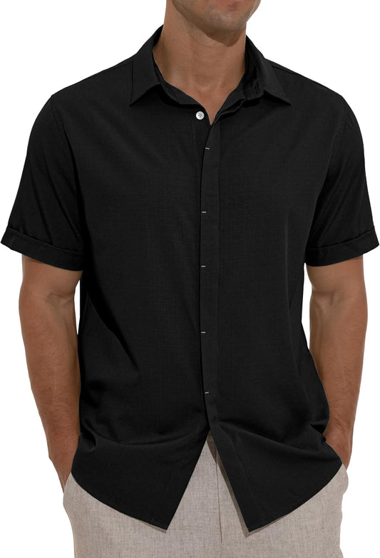 Sailwind Men's Shirts Short Sleeve Casual Shirts Button Down Beach Summer Shirt