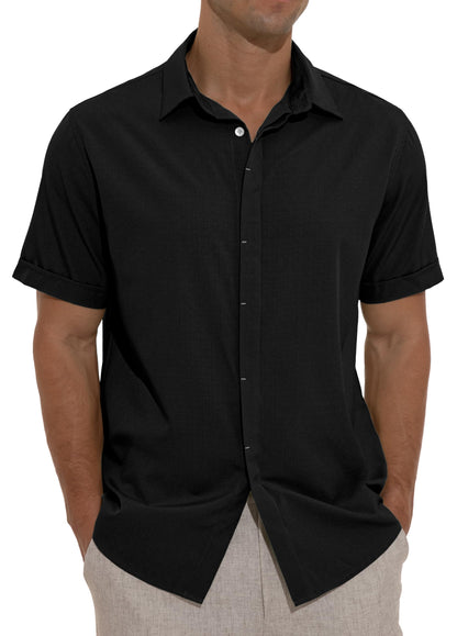 Sailwind Men's Shirts Short Sleeve Casual Shirts Button Down Beach Summer Shirt