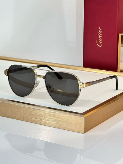6 color fashion frameless leopard frame polarized sunglasses